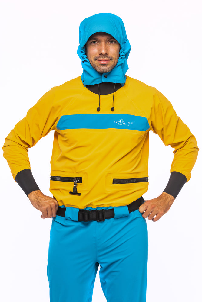 Bora SUP drysuit lightweight drysuit hood front